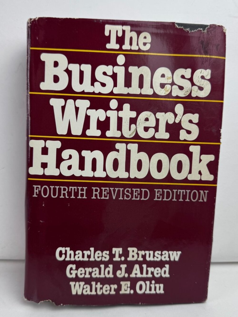 The Business Writer's Handbook 4th Edition Hardcover ISBN 9780312087159 Brusaw